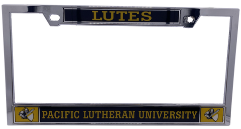 Chrome Lutes Knight License Plate Frame