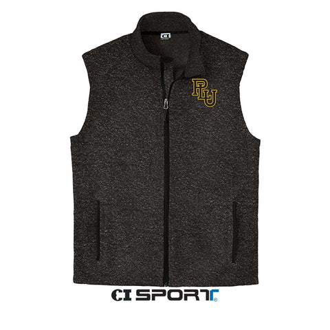 SWEATER FLEECE FULL ZIP VEST - PLU INTERLOCK