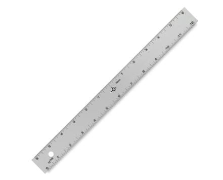 18" METAL STRAIGHT EDGE RULER WITH CORK BACKING