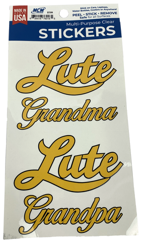Lute Grandma and Grandpa Stickers