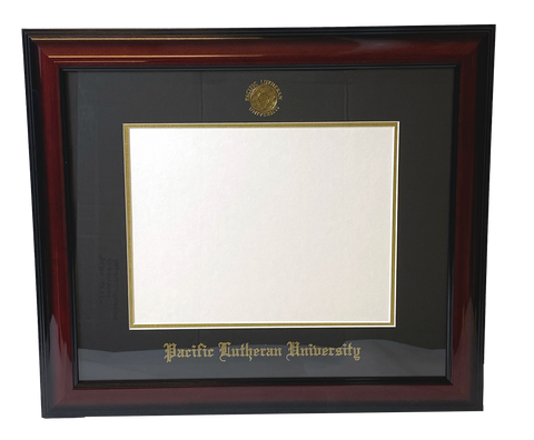 Classic Mahogany Diploma Frame w/Gold Foil Rose Window