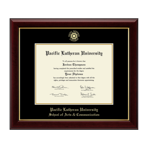 Gold Embossed Seal Diploma Frame - School of Arts & Communication