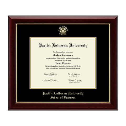 Gold Embossed Seal Diploma Frame - School of Business
