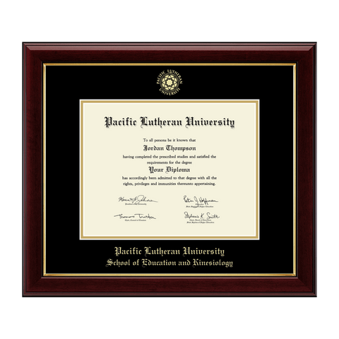 Gold Embossed Seal Diploma Frame - School of Education & Kinesiology