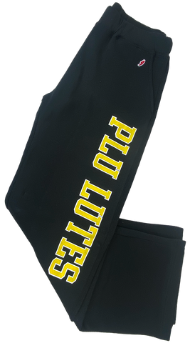 Reverse Fleece PLU Lutes Black Sweatpants