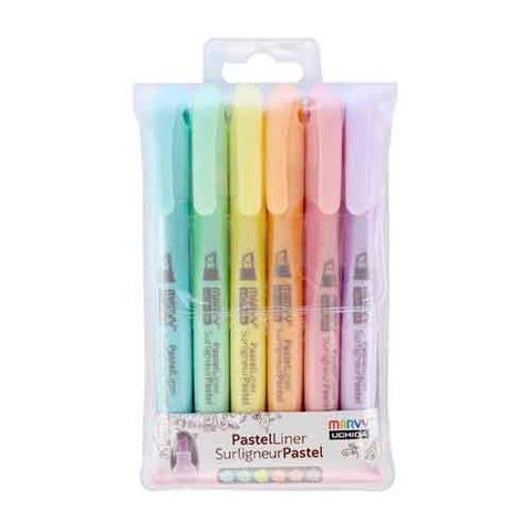 PastelLiner Highlighters 6 pack