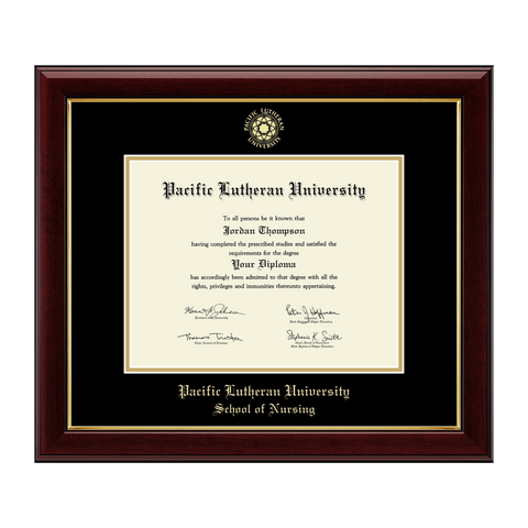 Gold Embossed Seal Diploma Frame - School of Nursing