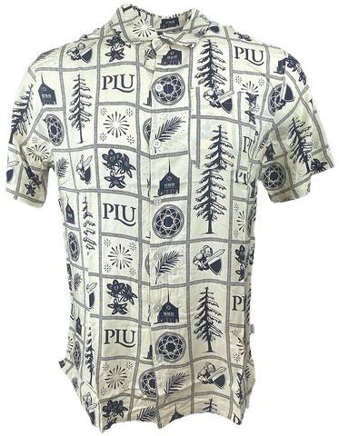 Pacific Lutheran University Hawaiian Style Button Up