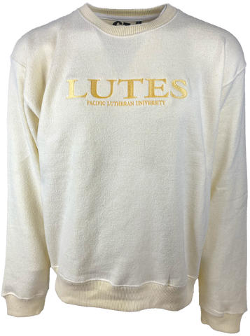 Light Gold Embroidered Lutes Sweater