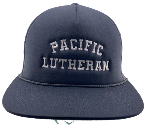 Grey embroidered Pacific Lutheran hat