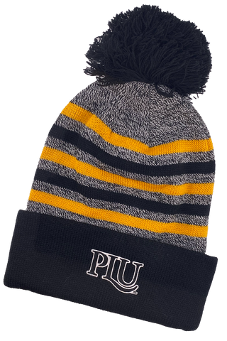 Embroidered PLU Beanie with Pom Pom