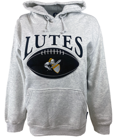 Ash Gray Lutes over Football Hoodie