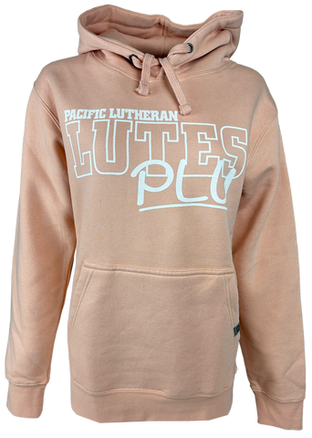 Dusky Pink Pacific Lutheran LUTES Hood