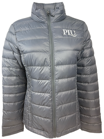 Woman's Gray Lightweight Puffer Jacket