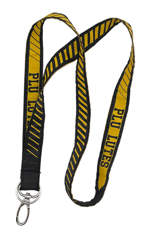 Black and Gold PLU Lutes Lanyard