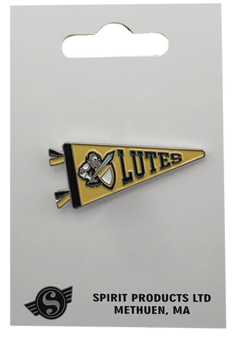 Knight and Lutes Pennant Lapel Pin