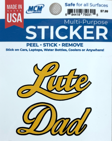 Lute Mom and Dad Decal