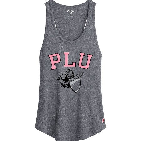 Gray League Women's Tank with Pink PLU