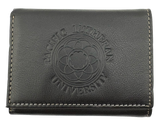 Genuine Leather Wallet with Rose Window