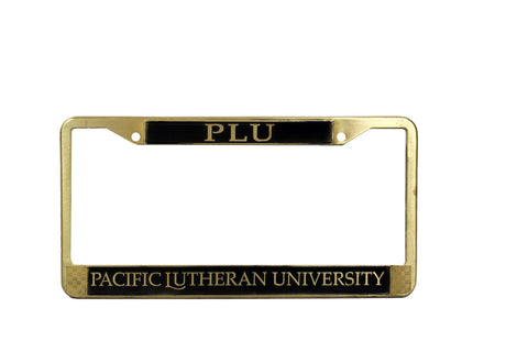 PLU HEAVY DUTY BRUSHED GOLD LICENSE PLATE FRAME