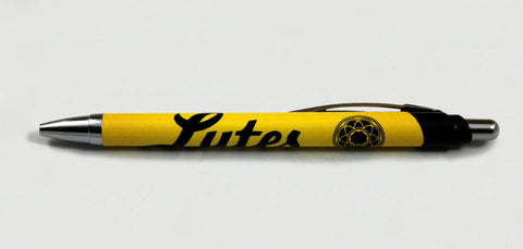 LUTES BALL POINT PEN BLACK & GOLD or WHITE