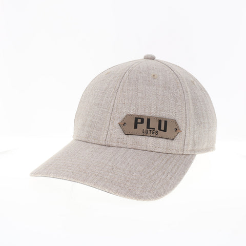 Heather Tan Hat with Hexagon PLU Patch with Lutes