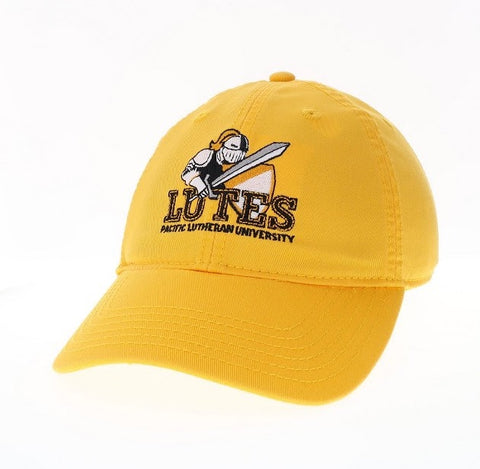 Relaxed Twill Gold Hat with Knight Logo and Lutes