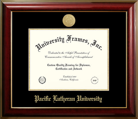 Classic Mahogany with Medallion Diploma Frame