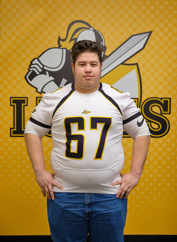 FOOTBALL JERSEY WHITE WITH NO FROSTY PATCH