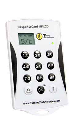 TURNING TECHNOLOGIES RESPONSE CARD CLICKER