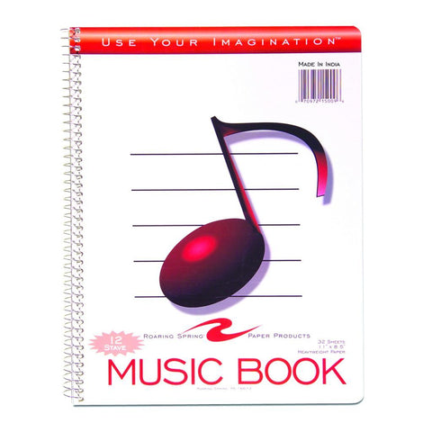 12 STAVE MUSIC BOOK