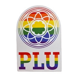 PLU Rainbow Rose Window Magnet