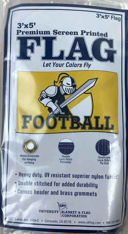 Football Flag with Knight 3x5