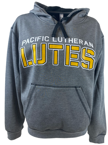 Pacific Lutheran Over LUTES Gray Hoodie