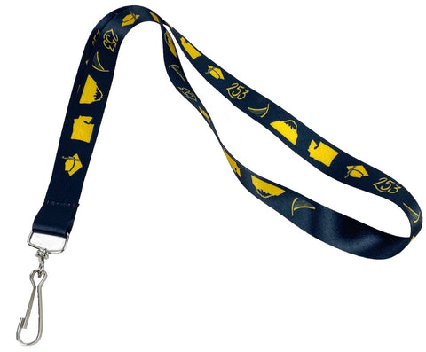 Satin Lanyard with Tapestry Design