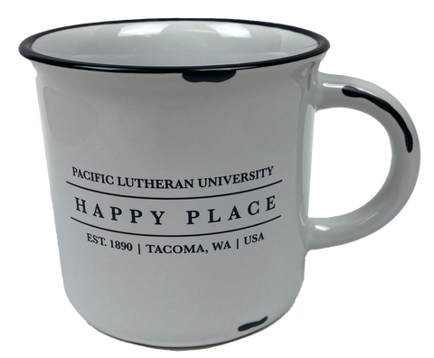 White Mug Happy Place 15oz