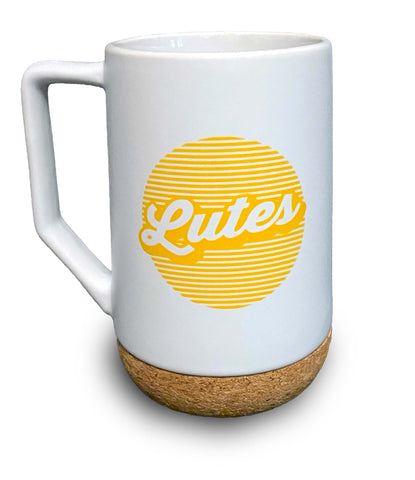 14oz. Cork Mug with Lutes Sun Design
