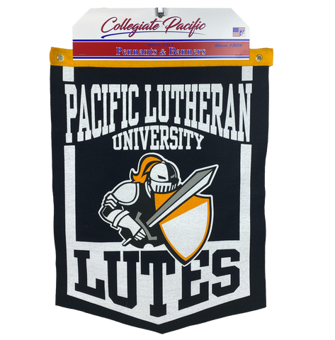 18 X 24 Felt Banner with Pacific Lutheran University over Knight and Lutes
