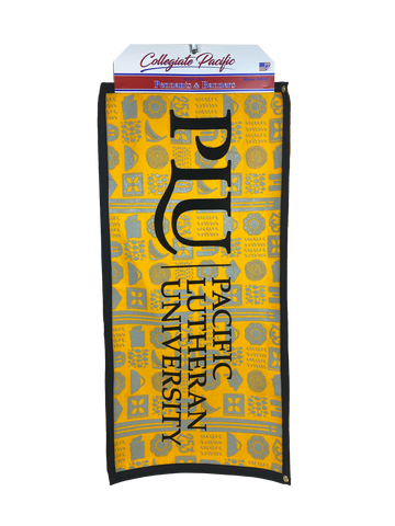 18 X 36 Felt Banner with PLU and Pacific Lutheran University on Tapestry Background