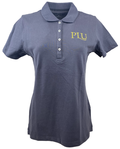 Women's Gray Polo with Gold PLU