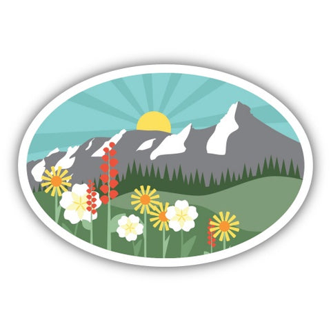 Mountain Wildflowers Sticker