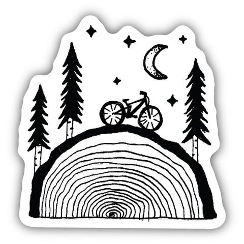 Biking Log Sticker