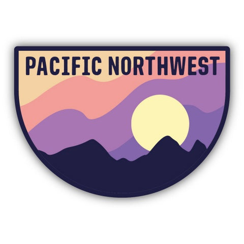 Purple PNW Patch Sticker