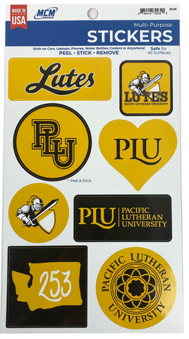 PLU Black & Gold Sticker Sheet